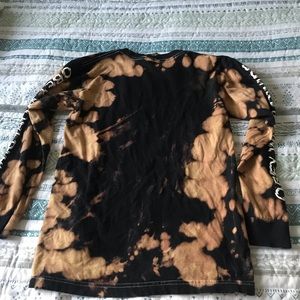 Acid wash bleach wash shirt